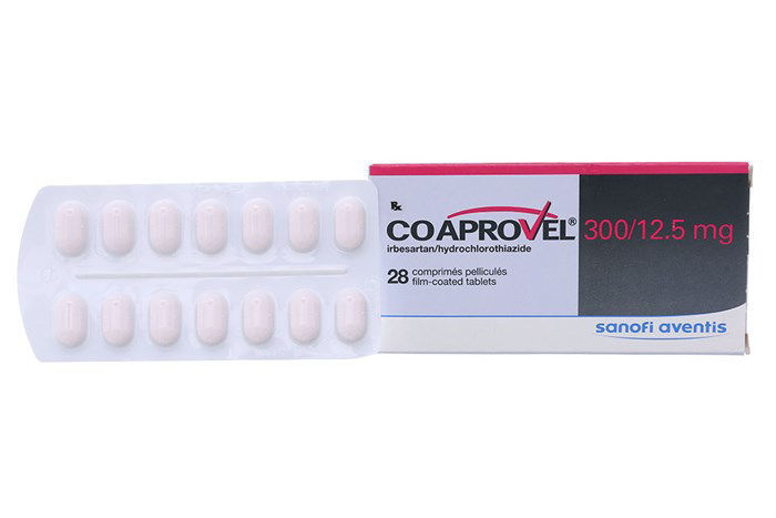Thuốc điều trị tăng huyết áp Coaprovel 300mg/12.5mg hộp 28 viên