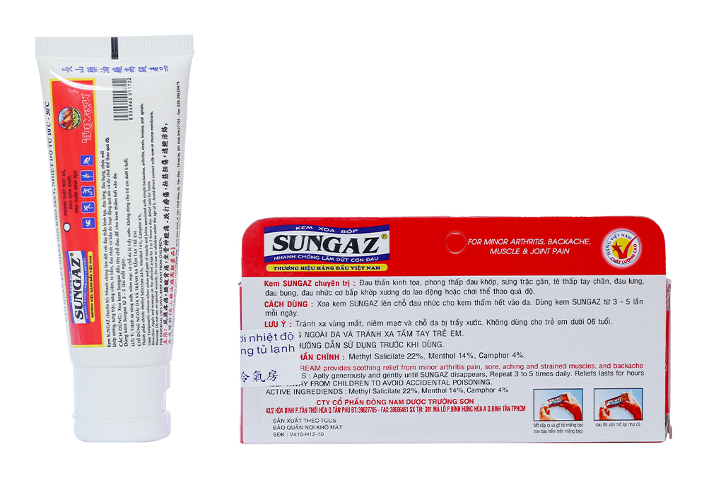 Kem xoa bóp giảm đau Sungaz hộp 1 tuýp 30g-2