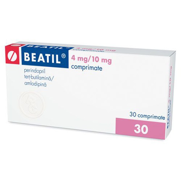 Thuốc điều trị tăng huyết áp Beatil 4mg/ 10mg hộp 3 vỉ x 10 viên