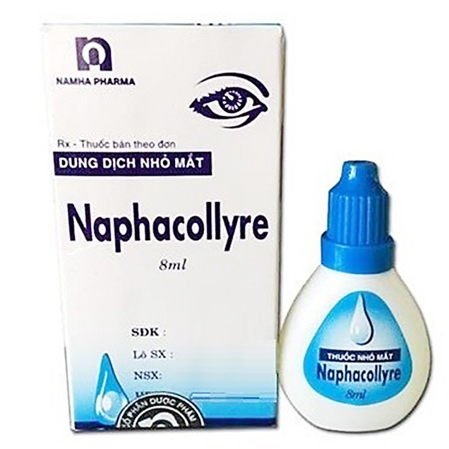 Điều trị nhiễm khuẩn mắt Naphacollyre Nam Hà hộp 1 chai 8ml