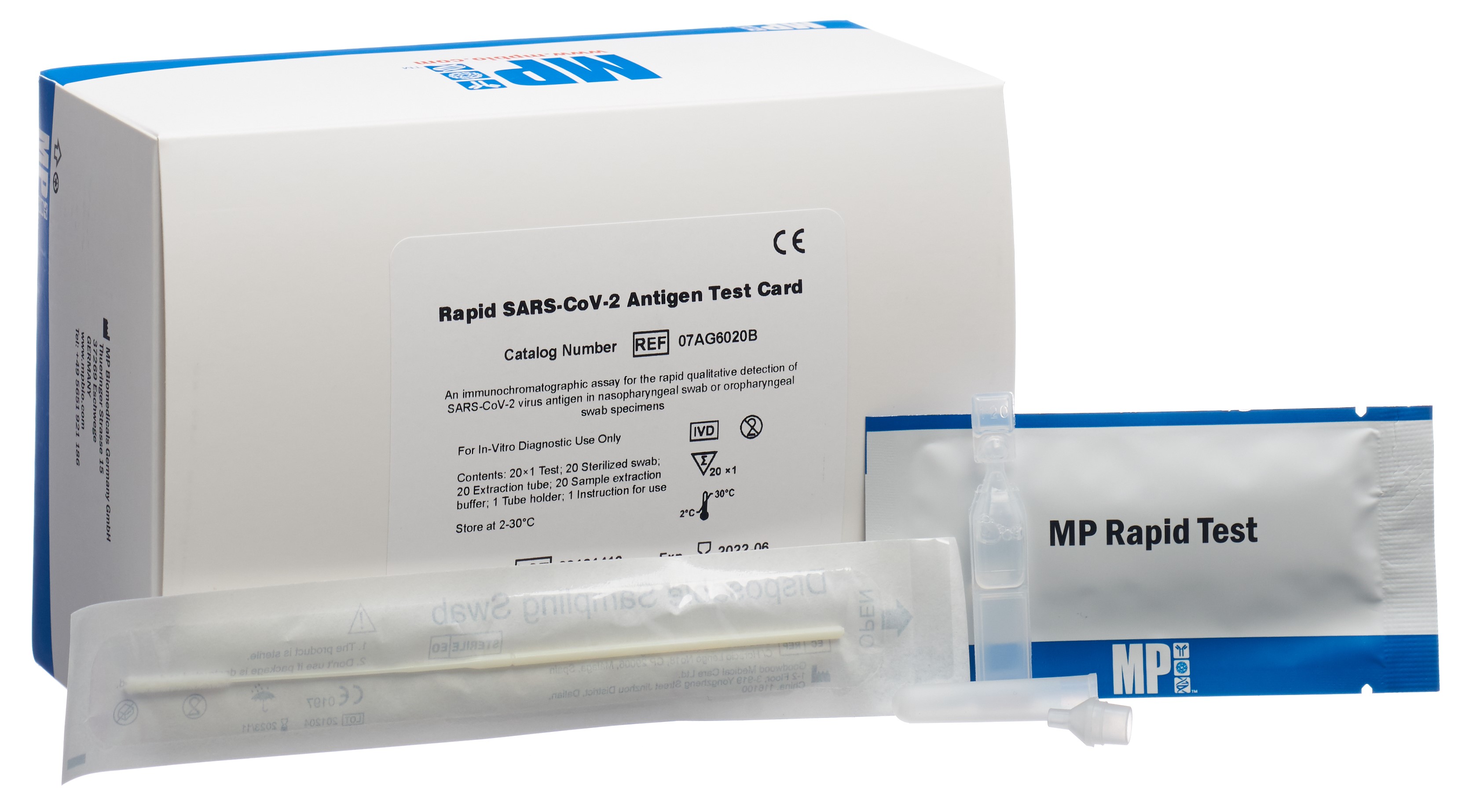 Bộ test nhanh Rapid SARS-CoV-2 Antigen Test Card hộp 20 bộ kit