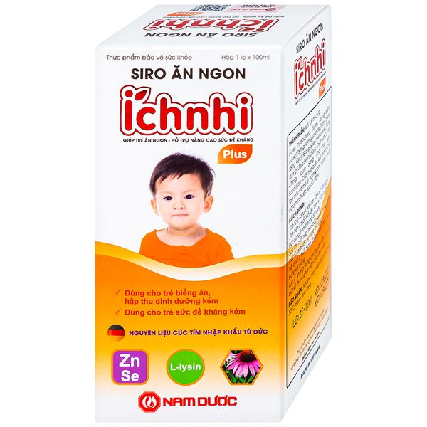 Siro ăn ngon Ích Nhi Plus hộp 1 chai 100ml