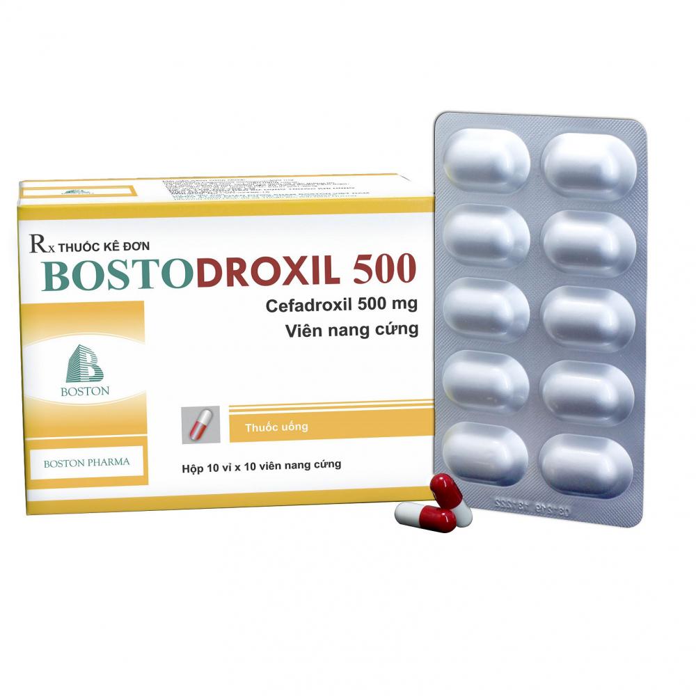 Thuốc kháng sinh BOSTODROXIL 500 hộp 10 vỉ x 10 viên-2