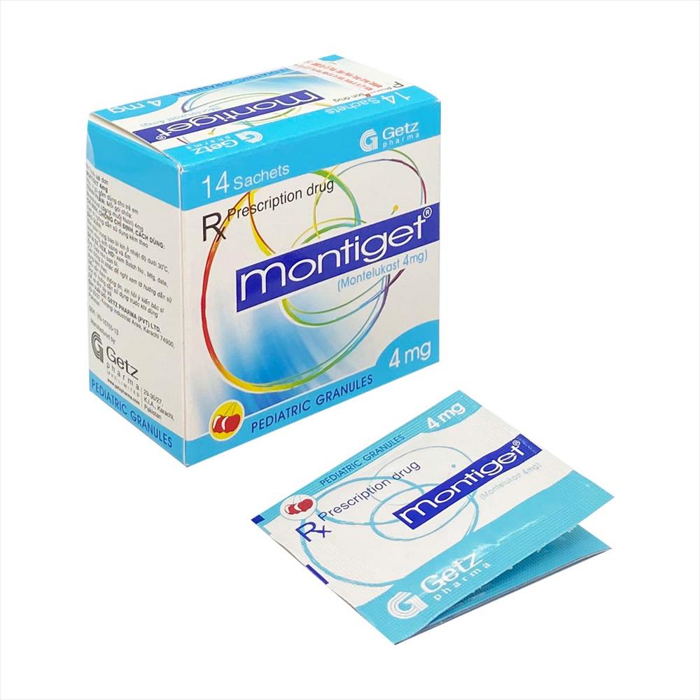 Cốm dùng cho trẻ em Montiget 4mg hộp 14 gói-2