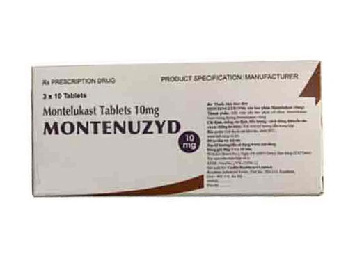 Thuốc điều trị hen phế quản MONTENUZYD 10mg hộp 3 vỉ x 10 viên nén