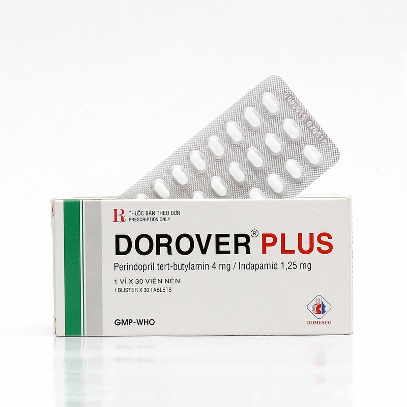 Thuốc điều trị tăng huyết áp Dorover Plus 4/1.25 Domesco hộp 30 viên-3