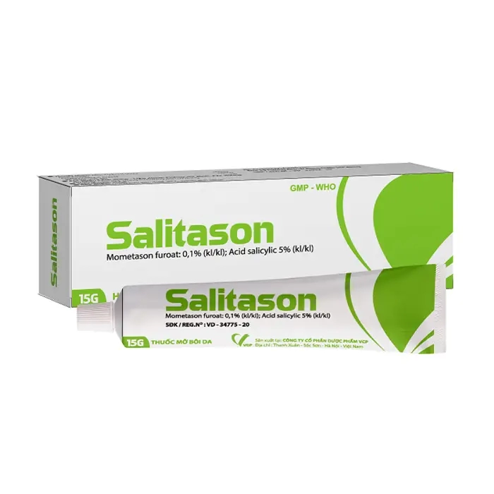 Thuốc bôi trị vảy nến Salitason hộp 1 tuýp 15g