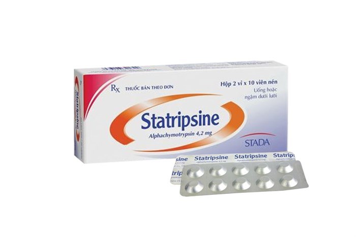 Thuốc giảm sưng, phù nề Statripsine stada hộp 20 viên