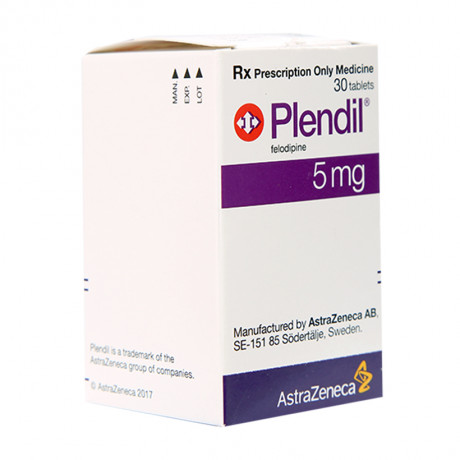 Thuốc điều trị tăng huyết áp, đau thắt ngực ổn định Plendil 5 mg hộp 30 viên