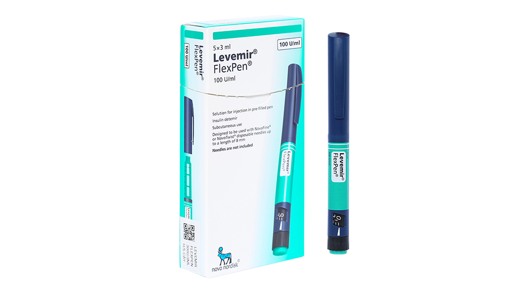 Bút tiêm tiểu đường Levemir FlexPen 100U/ml Novo Nordisk hộp 5 bút x 3ml