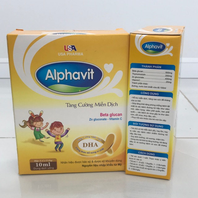 Tăng cường miễn dịch Alphavit hộp 20 ống x 10ml