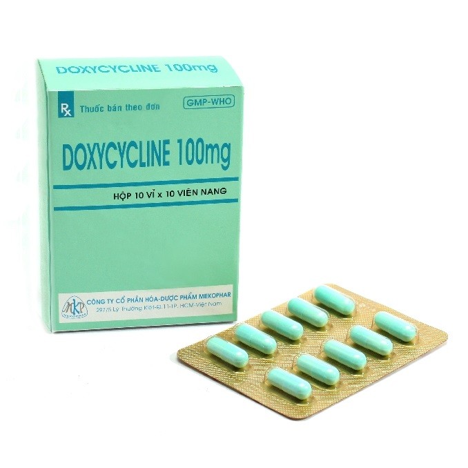 Thuốc kháng sinh DOXCYCLINE 100mg (Mekophar) hộp 100 viên