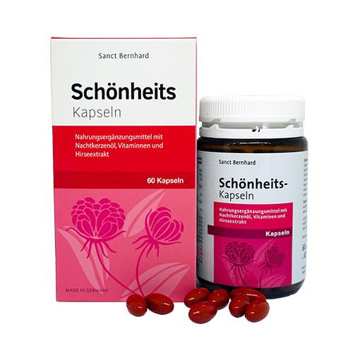 Viên uống tinh dầu hoa anh thảo Schonheits Kapseln hộp 1 lọ 60 viên