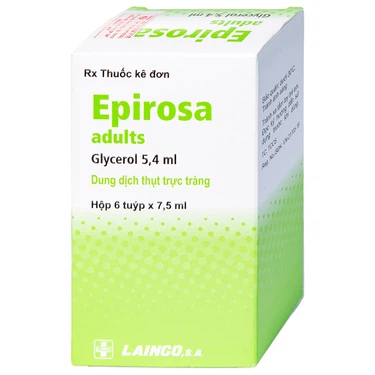 Dung dịch thụt trực tràng Epirosa Adults Lainco hộp 6 tuýp