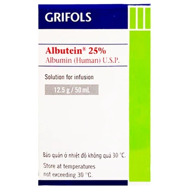 Dịch truyền tĩnh mạch Albutein 25% Grifols hộp 50ml