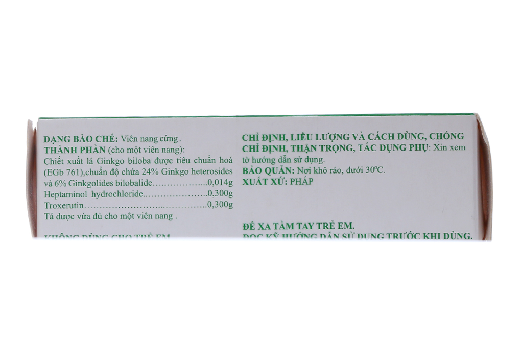 Thuốc trị trĩ, suy giãn tĩnh mạch Ginkor Fort hộp 30 viên-3