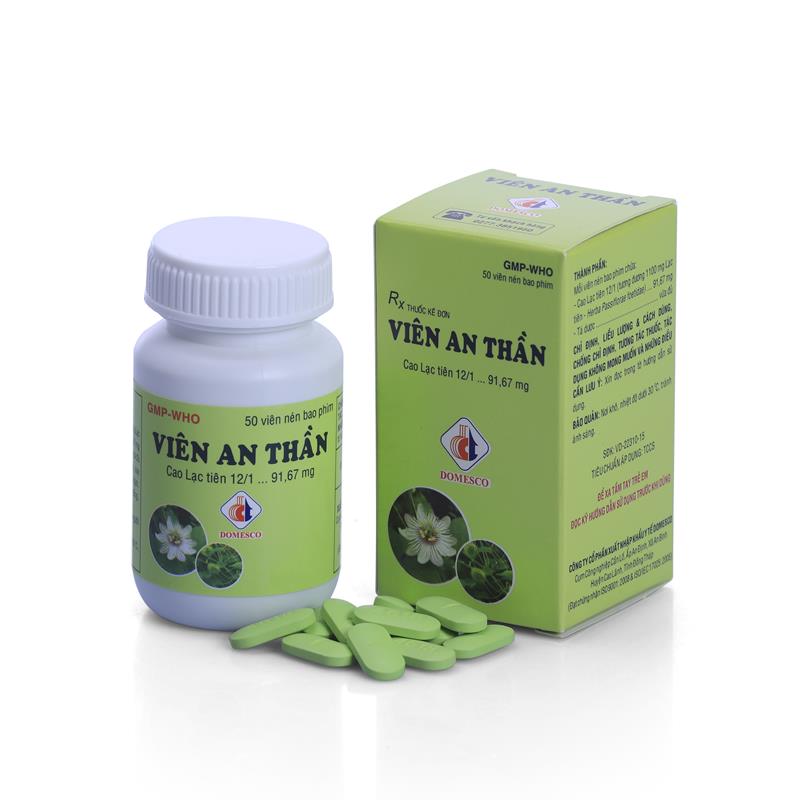 Viên An Thần Domesco hộp 1 lọ 50 viên