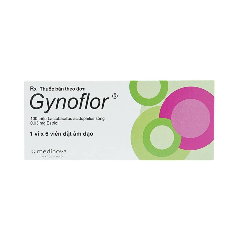 Viên đặt âm đạo Gynoflor 0.03mg hộp 6 viên-3