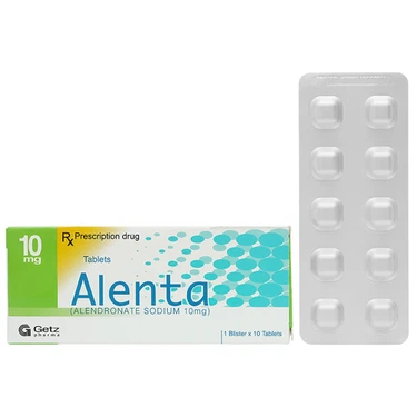 Thuốc điều trị loãng xương Alenta 10mg Getz hộp 1 vỉ x 10 viên