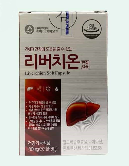 Viên uống bổ gan Hàn Quốc Liverchion hộp 60 viên