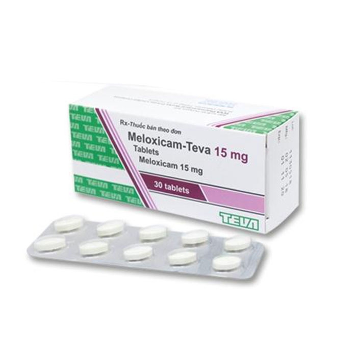 Thuốc giảm đau, kháng viêm MELOXICAM TEVA 15MG hộp 30 viên