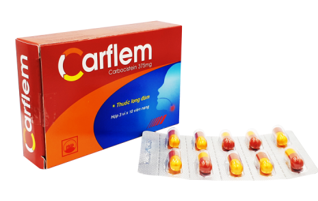 Thuốc ho, long đờm Carflem hộp 30 viên