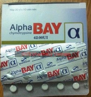 Thuốc kháng viêm Alpha Bay hộp 20 vỉ x 10 viên