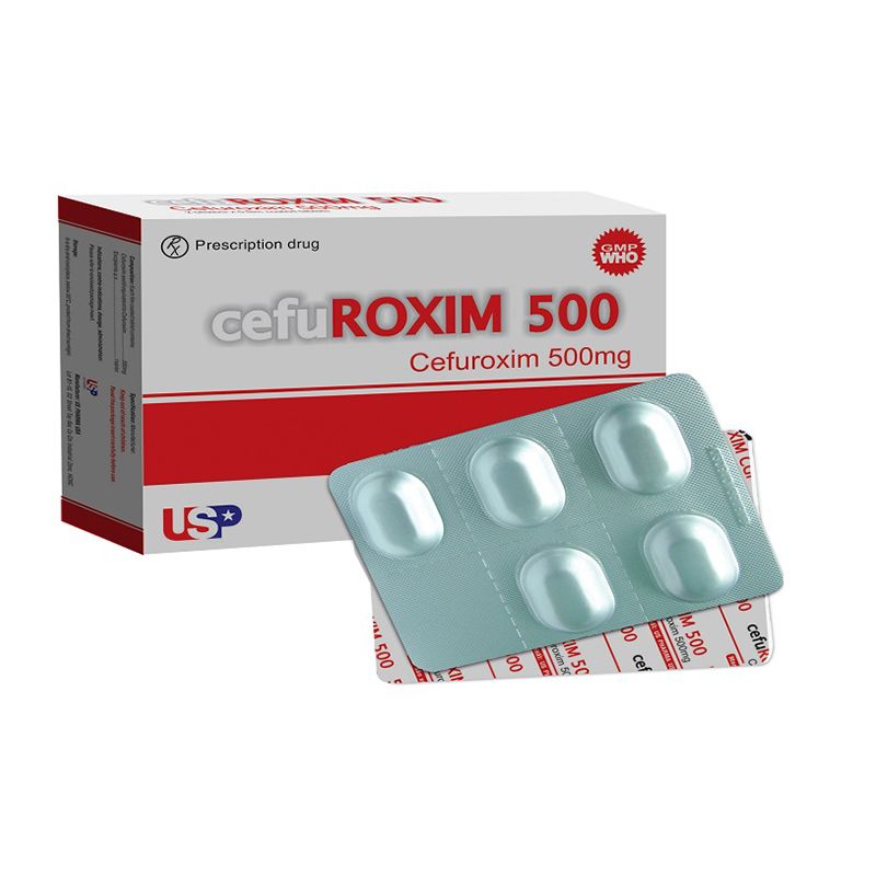 Thuốc kháng sinh cefuROXIM 500 (US PHARMA USA) hộp 10 viên-2