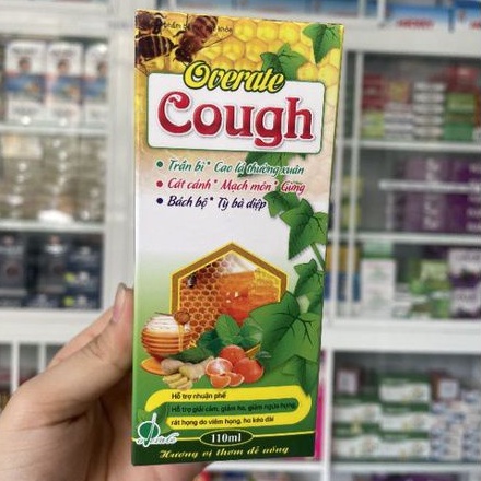 Si ro trị ho cảm Cough Overate hộp 1 chai 110ml