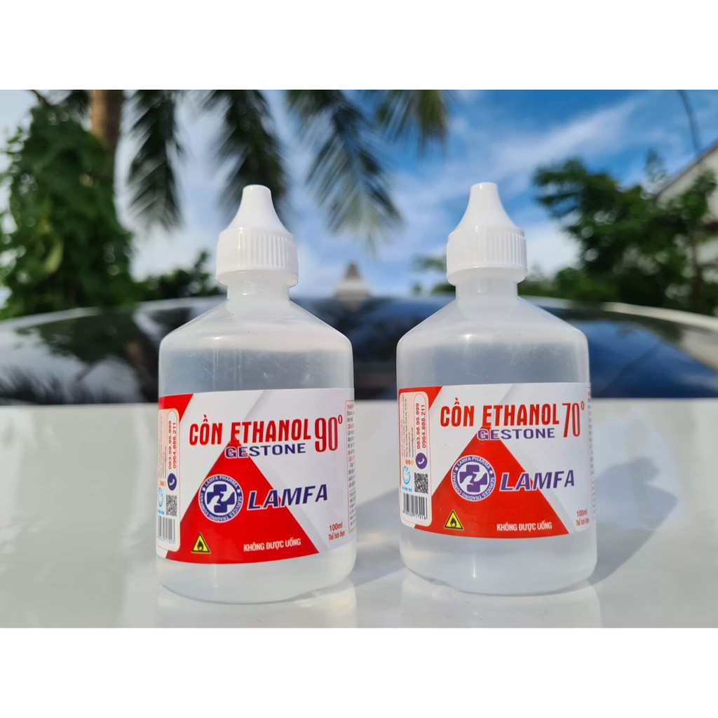 Dung dịch sát khuẩn Cồn 90 độ LAMFA chai 100ml