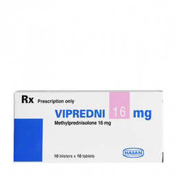 Thuốc corticoid Vipredni 16mg hộp 10 vỉ x 10 viên