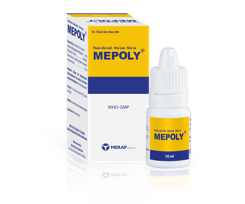 Thuốc nhỏ mắt, mũi Mepoly hộp 1 lọ 10ml