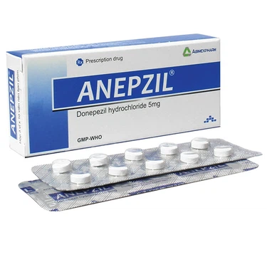 Thuốc điều trị triệu chứng suy giảm trí nhớ Anepzil 5mg Agimexpharm hộp 3 vỉ x 10 viên