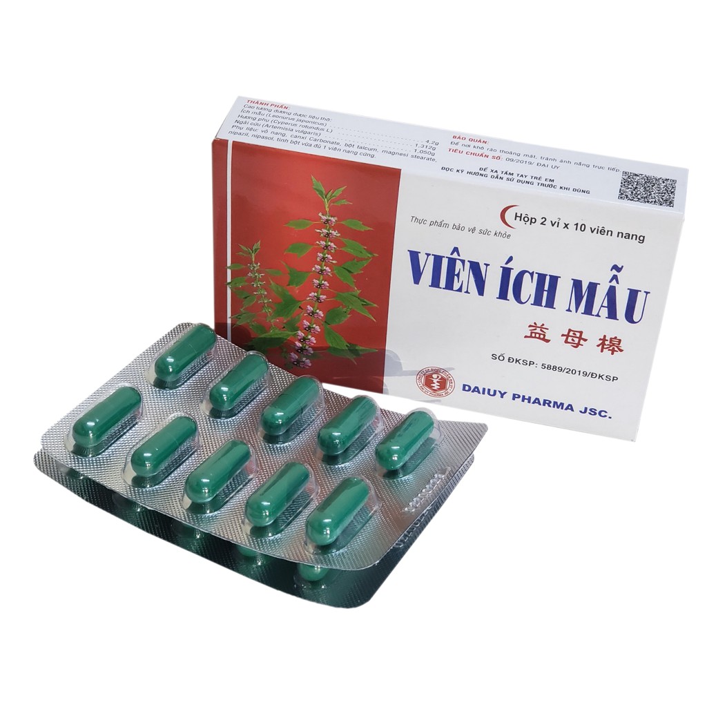 Viên ích mẫu (Đại Uy) hộp 20 viên