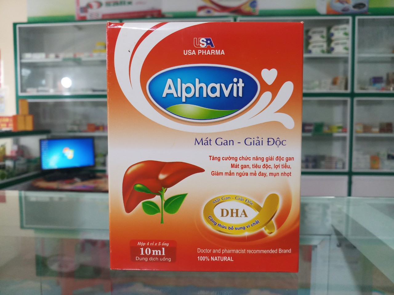 Mát gan - Giải độc Alphavit hộp 20 ống x 10ml