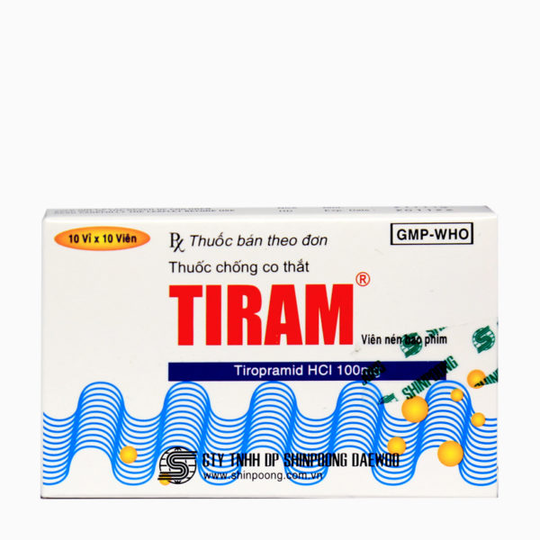 Thuốc chống co thắt TIRAM 100mg hộp 100 viên-2