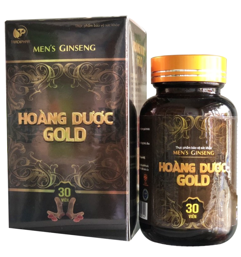 Hỗ trợ bổ thận, tăng cường chức năng sinh lý nam Men's Ginseng Hoàng Dược Gold hộp 1 lọ 30 viên