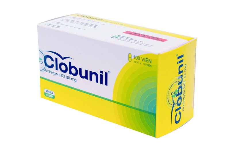 Thuốc long đờm Clobunil hộp 100 viên