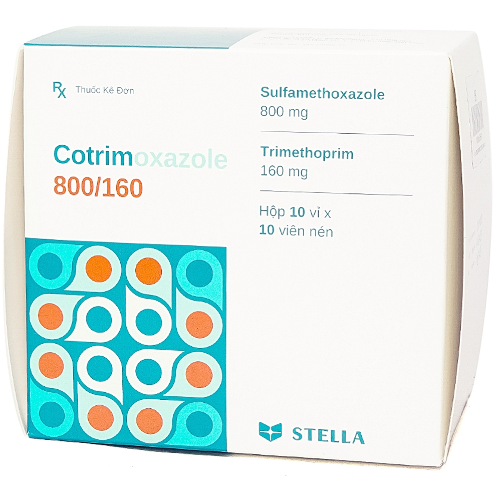 Thuốc kháng sinh Cotrimoxazole 800/160 hộp 100 viên-2