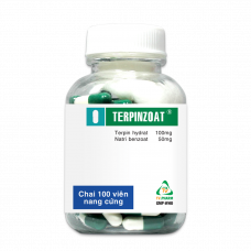 Thuốc trị ho, long đờm Terpinzoat (viên nang cứng) lọ 100 viên