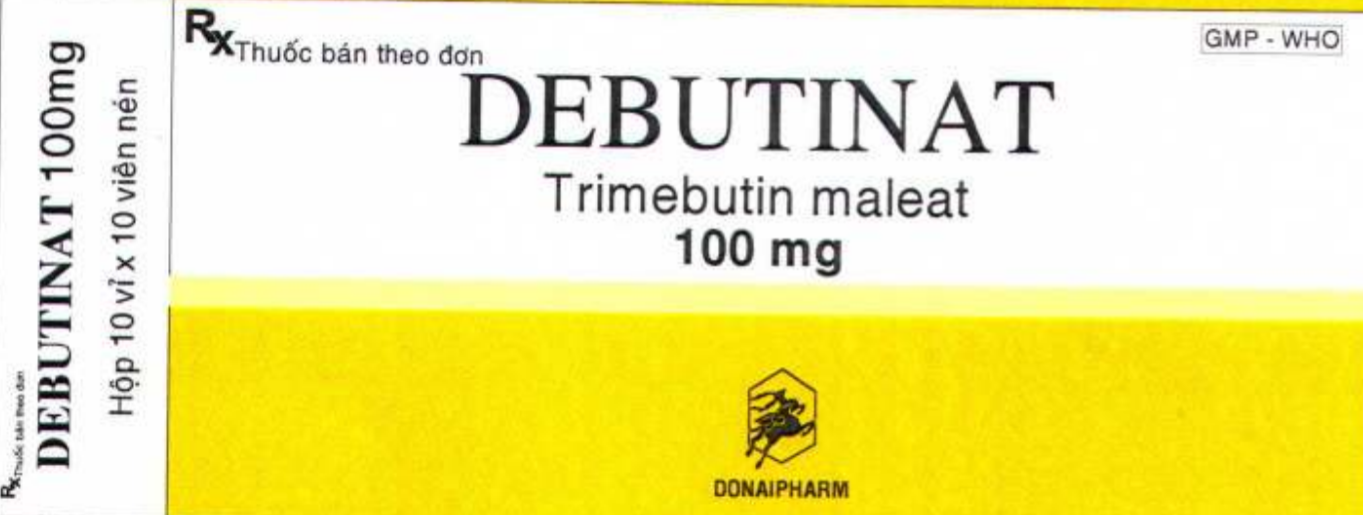 Thuốc trị rối loạn tiêu hóa Debutinat hộp 10 vỉ x 10 viên