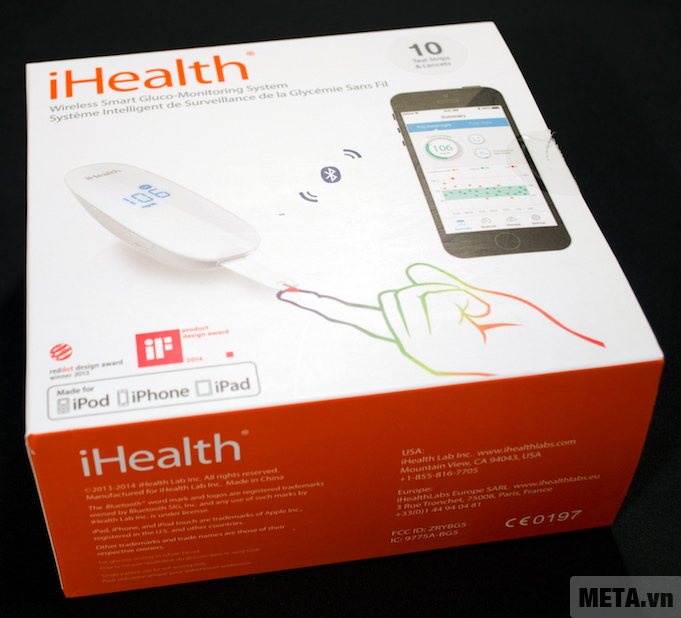 Máy đo đường huyết  iHealth BG5  hộp 1 cái