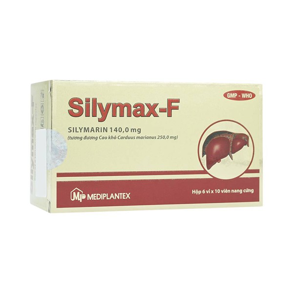 Thuốc trị bệnh gan Silymax-F Mediplantex hộp 6 vỉ x 10 viên
