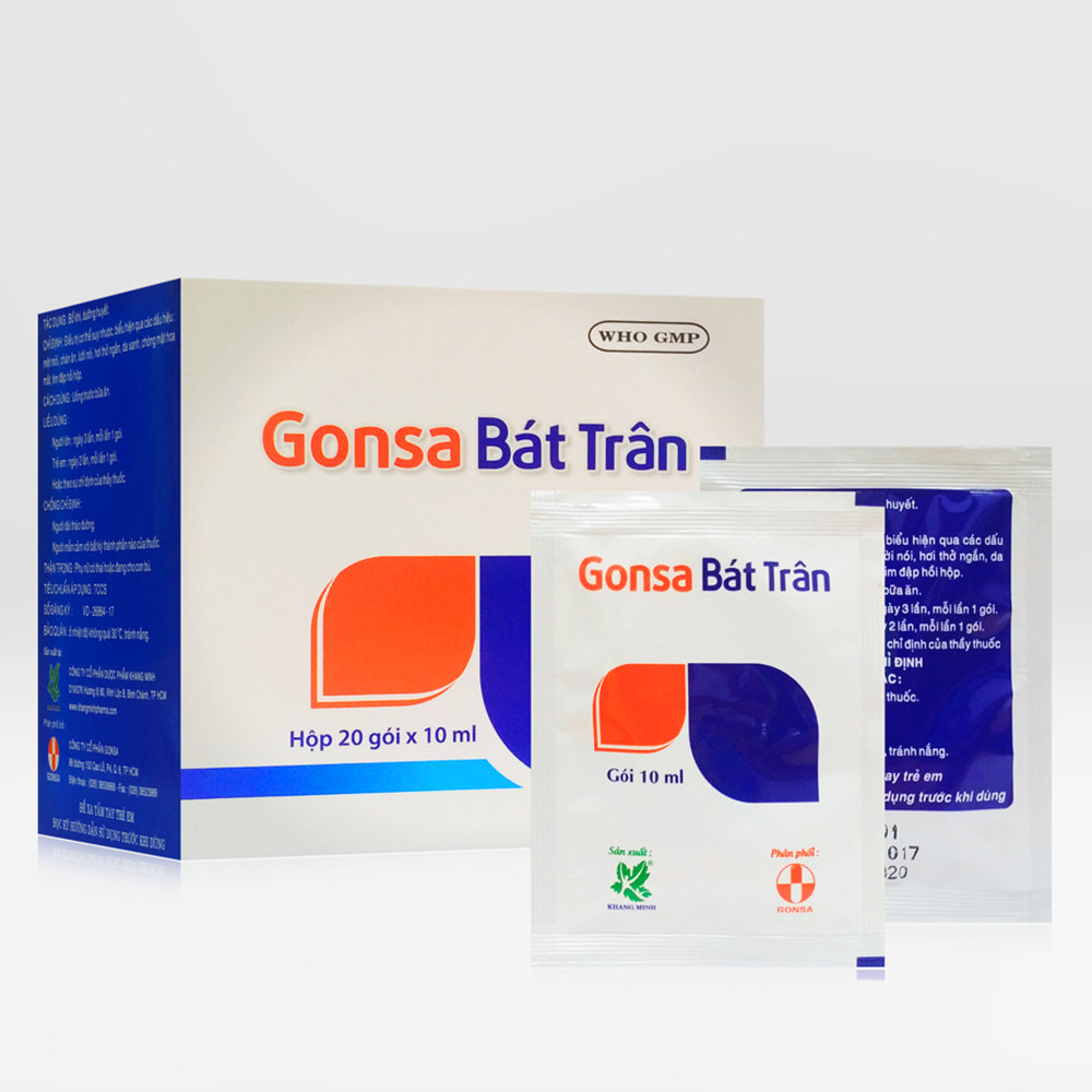 Cao lỏng điều trị cơ thể suy nhược Gonsa Bát Trân hộp 20 gói