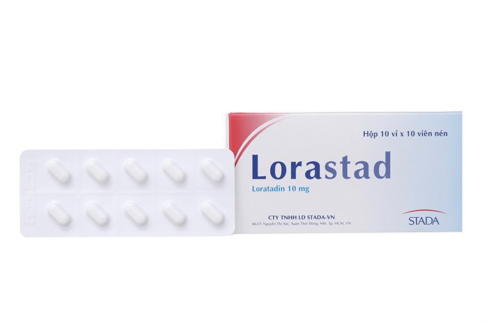 Thuốc chống dị ứng Lorastad 10 mg hộp 100 viên