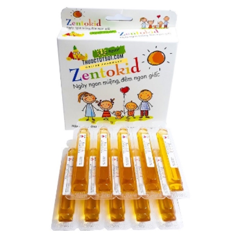 Siro giúp bé ăn ngon Zentokid hộp 10 ống 10ml