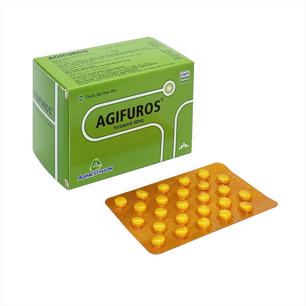 Thuốc lợi tiểu trị phù Agifuros 40mg hộp 250 viên-3