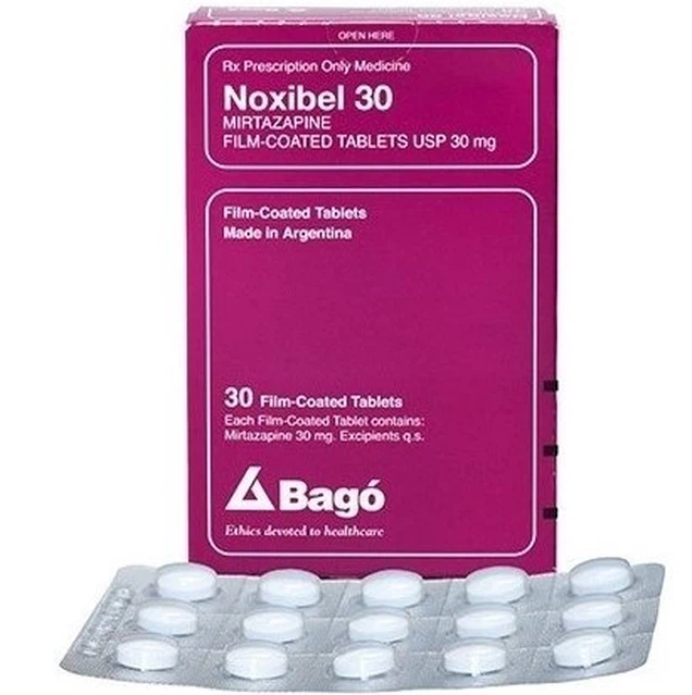 Điều trị trầm cảm Noxibel 30 Bagó hộp 1 vỉ x 15 viên
