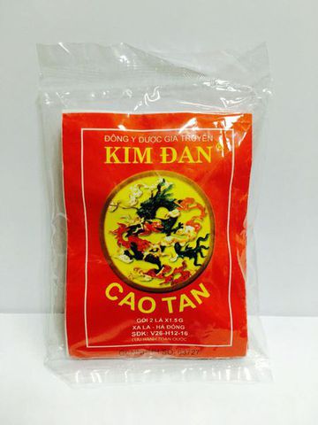 Cao dán giảm đau Cao Tan Kim Đan 1 gói 2 lá