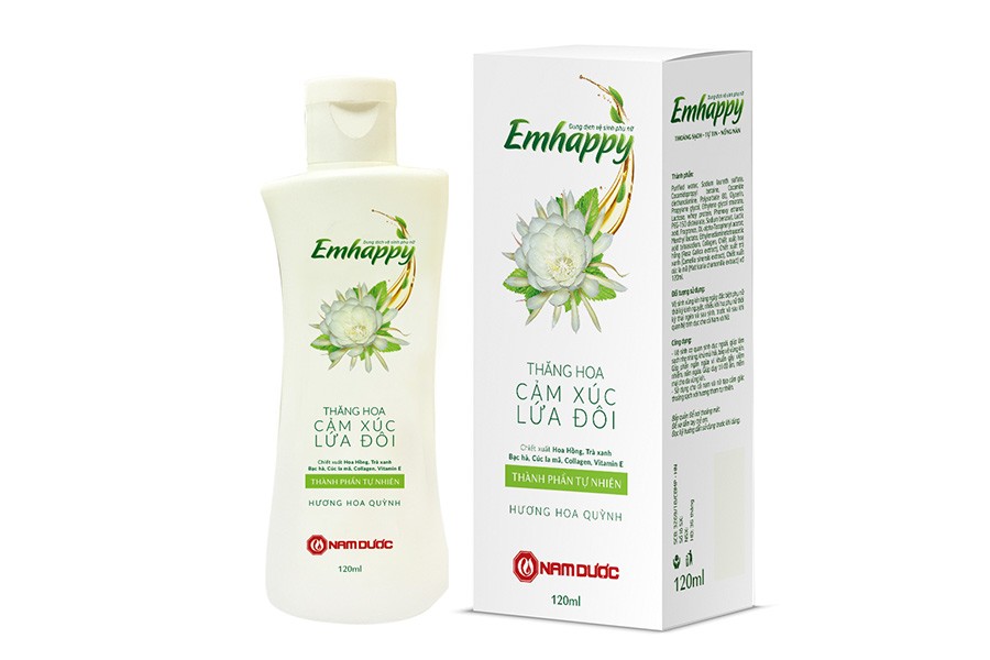 Dung Dịch Vệ Sinh Phụ Nữ Emhappy hộp 1 chai 120ml